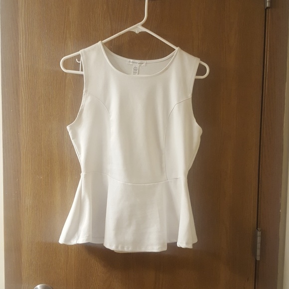 Ambiance Tops - White Peplum Top Ambiance Tops - White Peplum Top